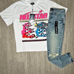 Hellstar/ Purple Jean Set 