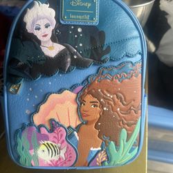 The Little Mermaid Ariel Ursula Loungefly Minu Backpack Disney Parks