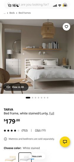 Ikea Tarva Bed & Mattress