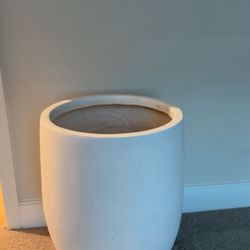 Large White Pot