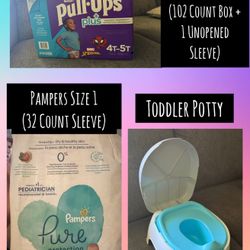 DIAPERS PULL-UPS POTTY TOILET 