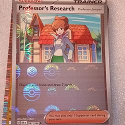 Professor's Research 085/086 Poke Ball Pattern Reverse Holo