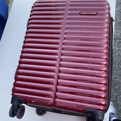 Burgundy Suitcase