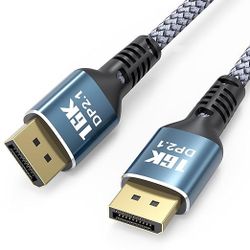 FEMORO DisplayPort 2.1 Cable 6FT – 16K Ultra HD Gaming Cable