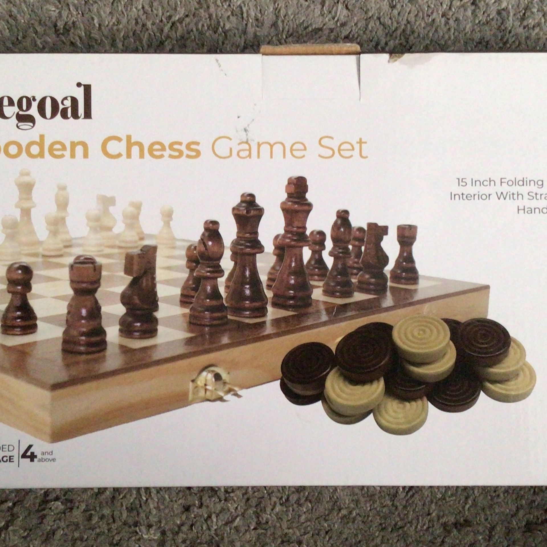 Juegoal Wooden Chess Game Set
