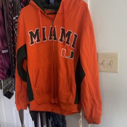 Miami hurricanes Zipper Sweatshirt