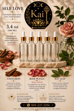 Kai Intention Oils – Self Love, Protection & Attraction | Handmade Spiritual Body Oils