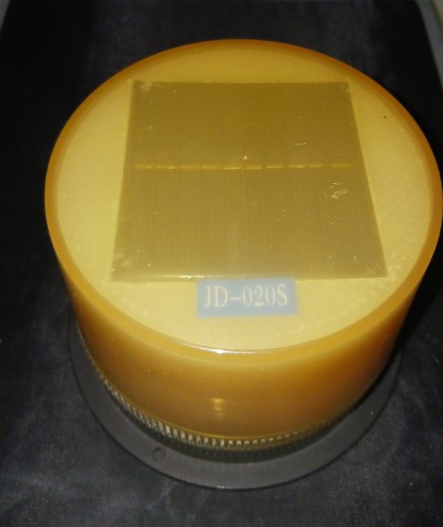 LED solar powered magentic base dusk to dawn caution light