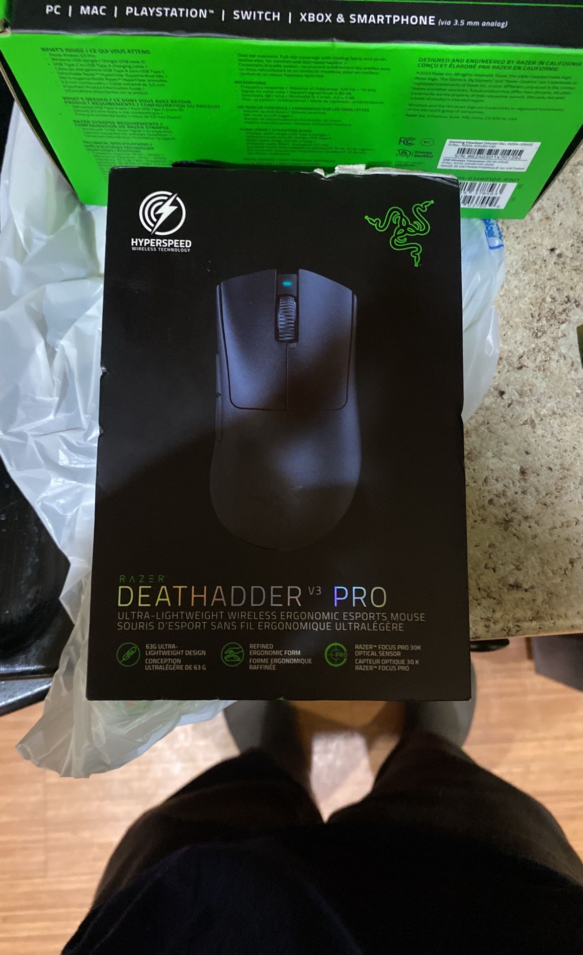 Electronic Computer Razer Head Phone Mouse