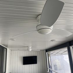 Outdoor ceiling fans Minka aire white