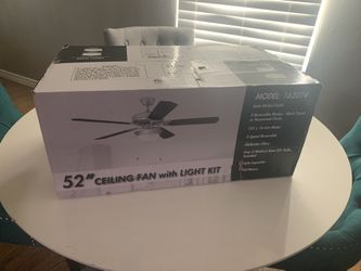 52 Ceiling Fan With Light Kit