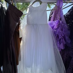 White Dress For Kid