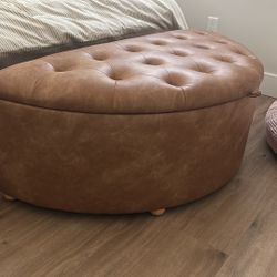 Upholstered Storage Ottoman