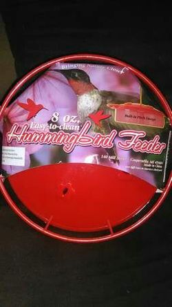 Hummingbird feeder w/ built in pirch design* new*.
