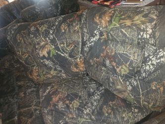 Reclining camo couch and corner piece