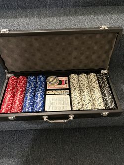 Poker Chip Set in Carrying Case