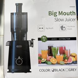 Juicer Machines - Wide Mouth Feed Chute with Self Feeding Hands-Free Design - Cold Press Juicer for Vegetables and Fruits - Juice Extractor Machine Hi