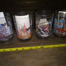 Set Of 25th Anniversary Disney Glasses