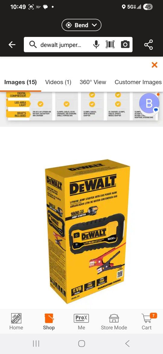 DeWalt 1600 Amp Jumper Box 