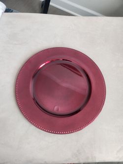Burgundy Charger Plates
