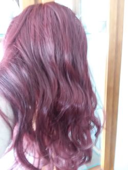 Make OFFER-Beautiful Long Burgundy WIG