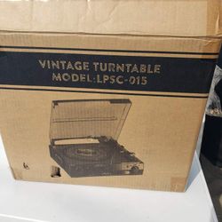 Record Player Turntable With Bluetooth And Speakers - New 