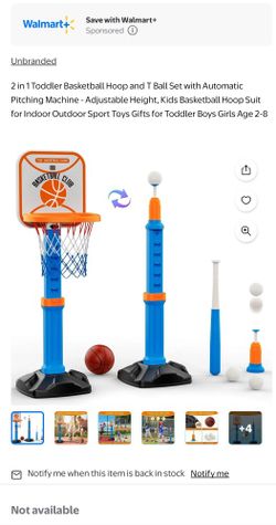 2 In 1 Basketball And Baseball