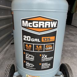 Like New McGraw Air Compressor 20 Gallon!