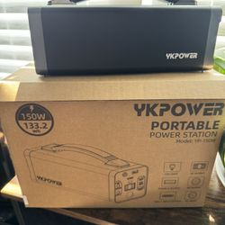 YKPOWER 150W 133.2Wh 36000mAh Portable Power Station Fast Charge 5-Output AC
