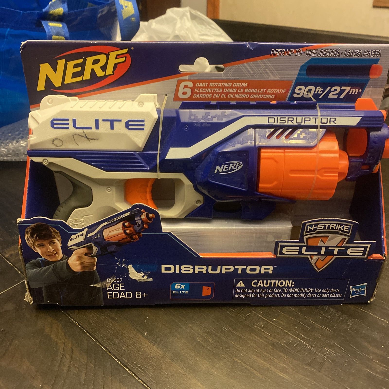 NERF N-Strike Elite Disruptor Blaster Toy - new in box. comes with 6 elite darts