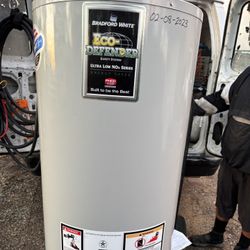 2019 Bradford White 50 Gal Water Heater With Installation.
