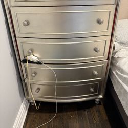 Dresser /chest/ King Size Headboard And Frame No Mattress 