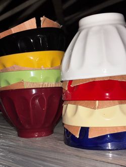 Multicolor Ceramic Mixing Bowls Set