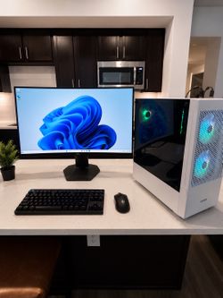 Gaming PC Bundle - RTX 3060 Ti FE + Curved Dell G-Sync Monitor + Logitech Peripherals