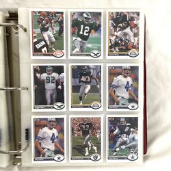 Mint Condition Sealed And Sleeves Nfl Upper Deck Football Trading Cards. Over 800 Cards.