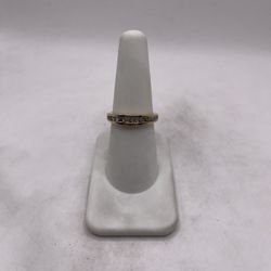 10kt Gold Diamond Engagement Style Band