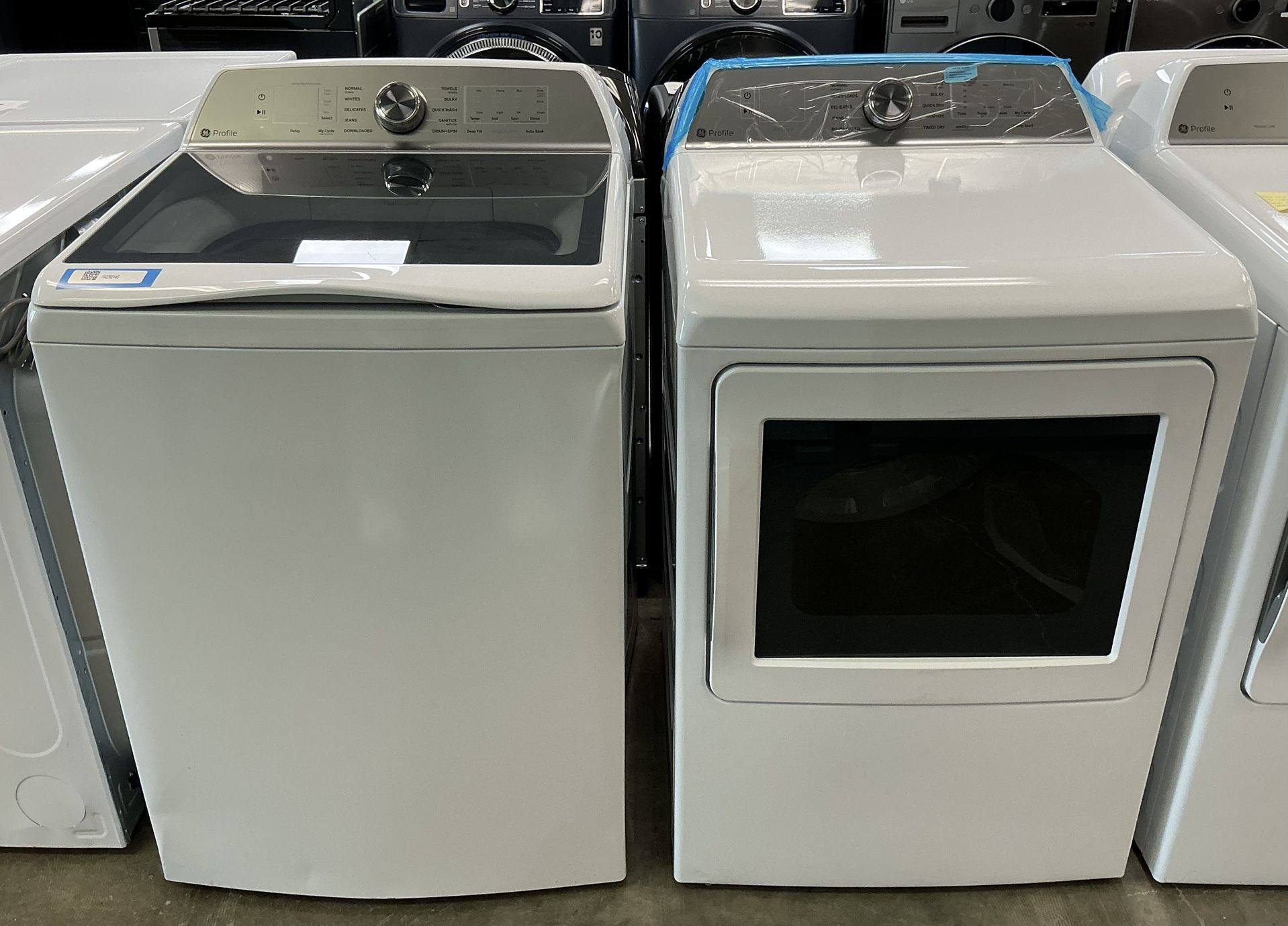 GE Profile 5.0 cu. ft. Top Load Washer 7.4 cu. ft. Smart Electric Dryer