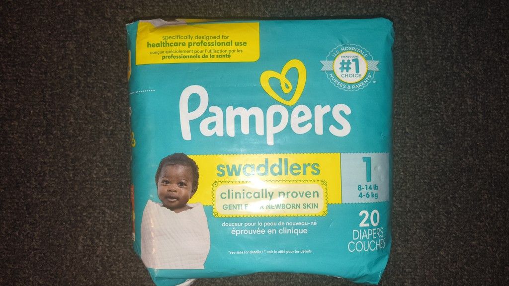 Pampers Swaddlers Size 1 Diapers (11 packs)