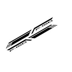 Ford F150 Raptor Lariat Limited Pickup Bed Side 2pcs Sticker Car Stripes Decor