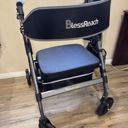 Heavy Duty Foldable Rollator Walker 