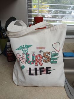 Nurse Life Canvas Tote Bag
