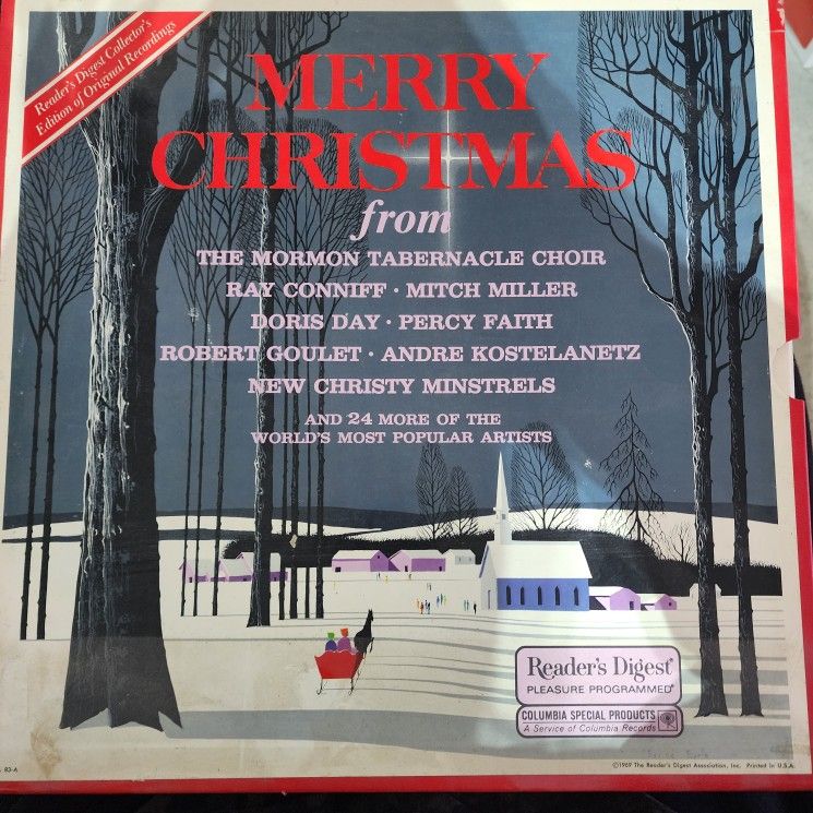 Readers Digest Collectors Edition Merry Christmas 4 LP Box Set 24 Artists 1969