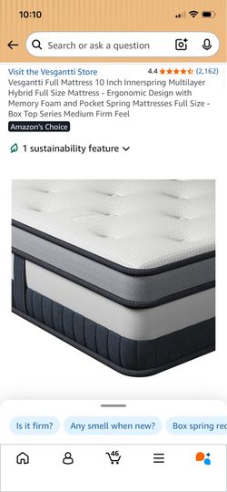 Full size mattress