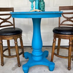 High End Bistro /bar Set Teal 