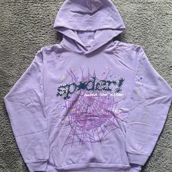 Purple Sp5der Hoodie Size Medium 