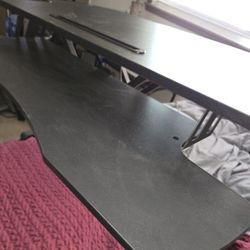  Vivo  Ergo  Adjustable Height Stand Up Desk Converter- Black $50