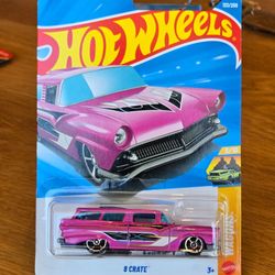 Hot Wheels 8 Crate Pink Wagon