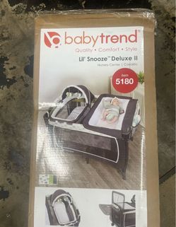 Baby Trend Lil Snooze Deluxe 2 Pack & play. Brand New Never Opened