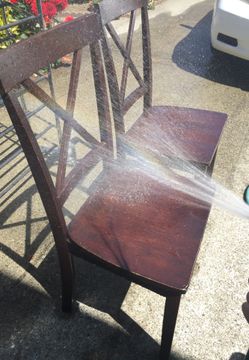 Wooden chairs