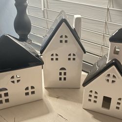 Ceramic Black Houses 